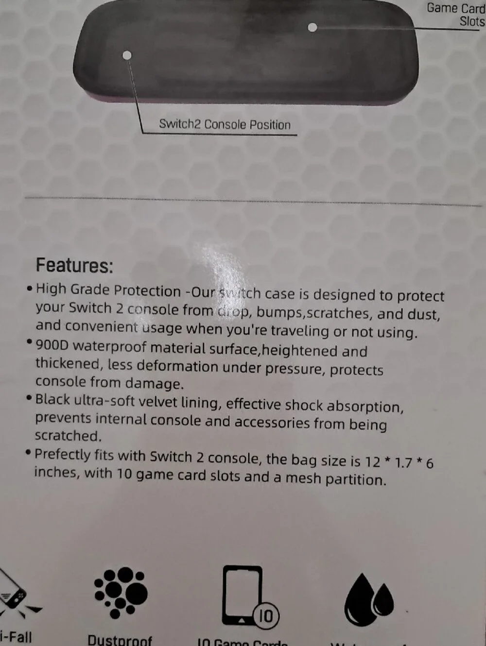 EVA Carry Bag for Switch2 Console - Pink/Purple